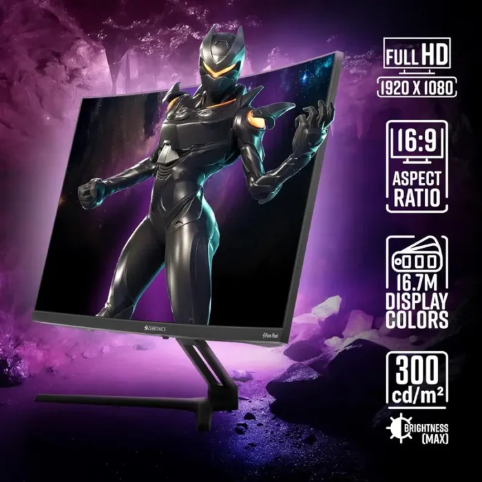 Zebronics ZEB-S27B 27 Inch Full HD, VA Panel Built-in Speakers, 180Hz Curved Gaming Monitor Zebronics ZEB-S27B 27 Inch Full HD, VA Panel Built-in Speakers, 180Hz Curved Gaming Monitor
