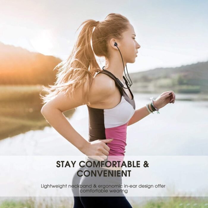 pTron Tangent Lite Bluetooth 5.0 Neckband With 8 Hours Playtime Mic