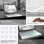 typecase Edge for iPad Air 11 Inch (M3/M2, 2025/2024), iPad Pro 11(4th/3rd/2nd/1st Gen) & iPad Air 5th/4th Gen, Magic Keyboard Case