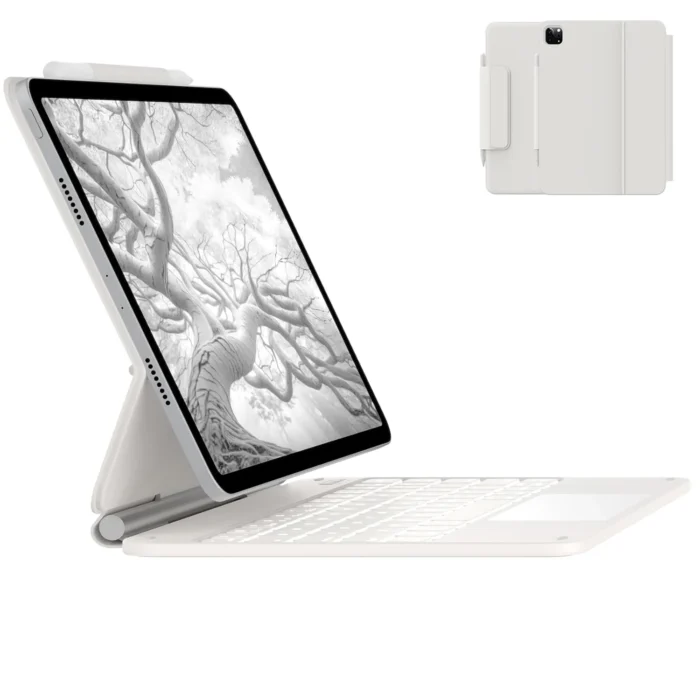 typecase Edge for iPad Air 11 Inch (M3/M2, 2025/2024), iPad Pro 11(4th/3rd/2nd/1st Gen) & iPad Air 5th/4th Gen, Magic Keyboard Case