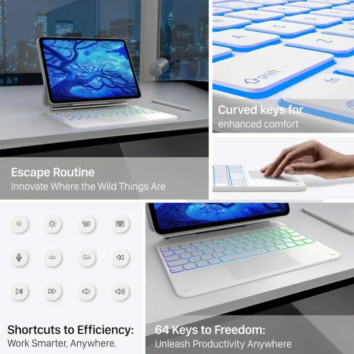 typecase Edge for iPad Air 13 Inch (M3M2, 20252024) and iPad Pro 12.9 (6th543rd Gen) Magic Keyboard Case