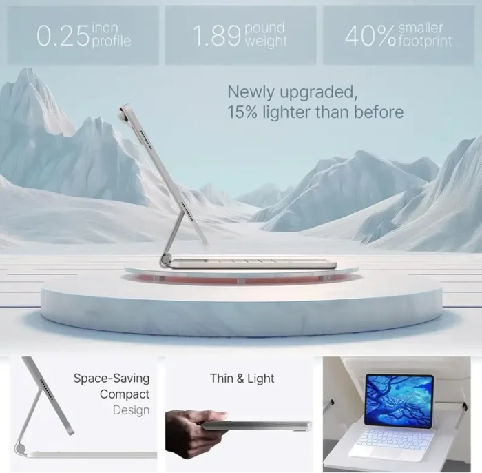 typecase Edge for iPad Air 13 Inch (M3M2, 20252024) and iPad Pro 12.9 (6th543rd Gen) Magic Keyboard Case