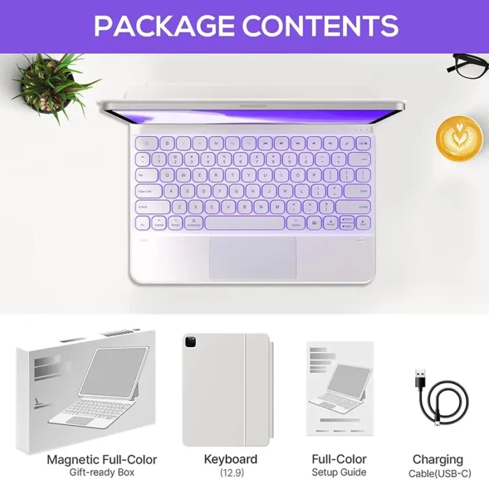 typecase Edge for iPad Air 13 Inch (M3M2, 20252024) and iPad Pro 12.9 (6th543rd Gen) Magic Keyboard Case