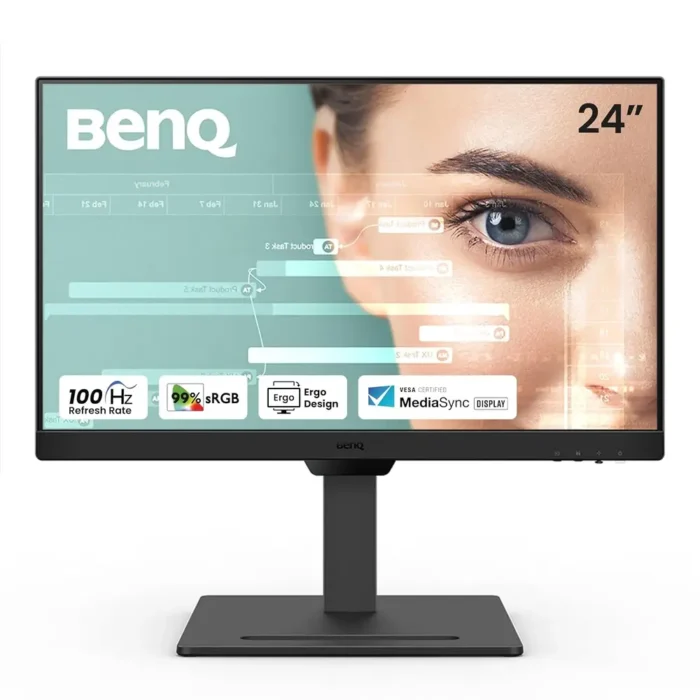 BenQ GW2490T 24 Inch, Full HD, IPS Panel, 99% sRGB, Height Adjustable, 5MS, 100Hz, Wall Mountable Monitor