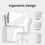 BenQ GW2490T 24 Inch Full HD IPS Panel 99 sRGB Height Adjustable 5MS 100Hz Wall Mountable Monitor 4