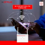 CP Plus 4G SIM Card Wi-Fi Router with High Speed 4G Internet & Wider Wi-Fi Coverage