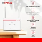 CP Plus 4G SIM Card Wi-Fi Router with High Speed 4G Internet & Wider Wi-Fi Coverage