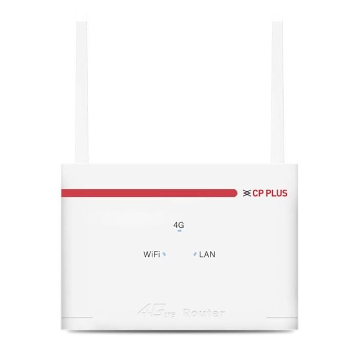 CP Plus 4G SIM Card Wi-Fi Router with High Speed 4G Internet & Wider Wi-Fi Coverage
