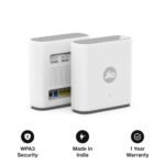 Jio AX6000 Mesh WiFi 6 Device, Jio True AI Mesh, Dual Band, Up to 6 Gbps Speed Wireless Range Extender (JE6801) 4 Jio AX6000 Mesh WiFi 6 Device, Jio True AI Mesh, Dual Band, Up to 6 Gbps Speed Wireless Range Extender