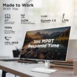 Lenovo L27Q-4A 27 inch QHD, IPS Panel with 99% sRGB, 90% DCI-P3, 100Hz, 1MS, 3Wx2 Speakers Monitor