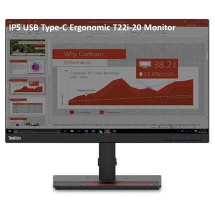 Lenovo T22I-20 21.5 Inch Full HD, IPS Panel, 60Hz Refresh Rate, Tilt, Pivot, Swivel, Height Adjust Stand Monitor