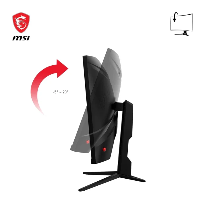 MSI G2422C 24 Inch Full HD, VA Panel, 1MS, 180Hz, Anti-Flicker, 1500R Curved Gaming Monitor