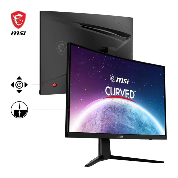 MSI G2422C 24 Inch Full HD, VA Panel, 1MS, 180Hz, Anti-Flicker, 1500R Curved Gaming Monitor