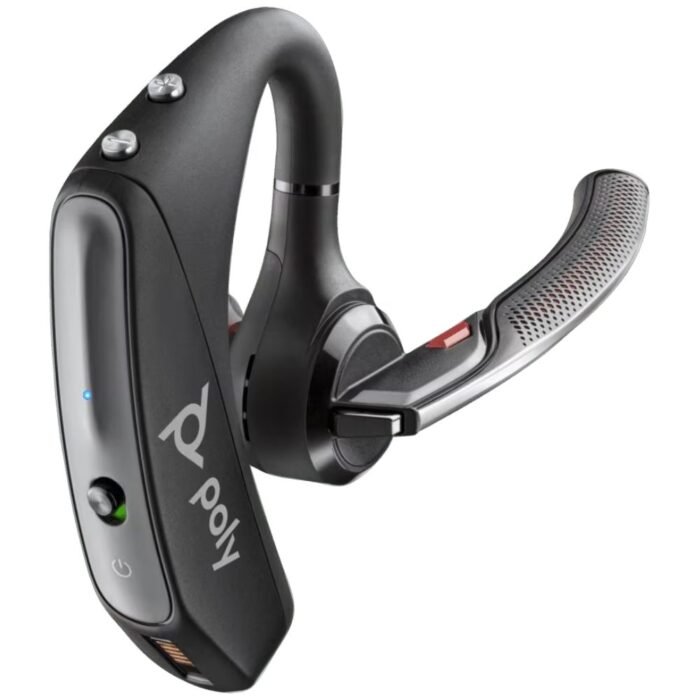 Poly Voyager 5200, Single-Ear W/Noise-Canceling Mic, Lightweight, Up to 7 Hours Talk Time, Bluetooth Headset Poly Voyager 5200, Single-Ear W/Noise-Canceling Mic, Lightweight, Up to 7 Hours Talk Time, Bluetooth Headset