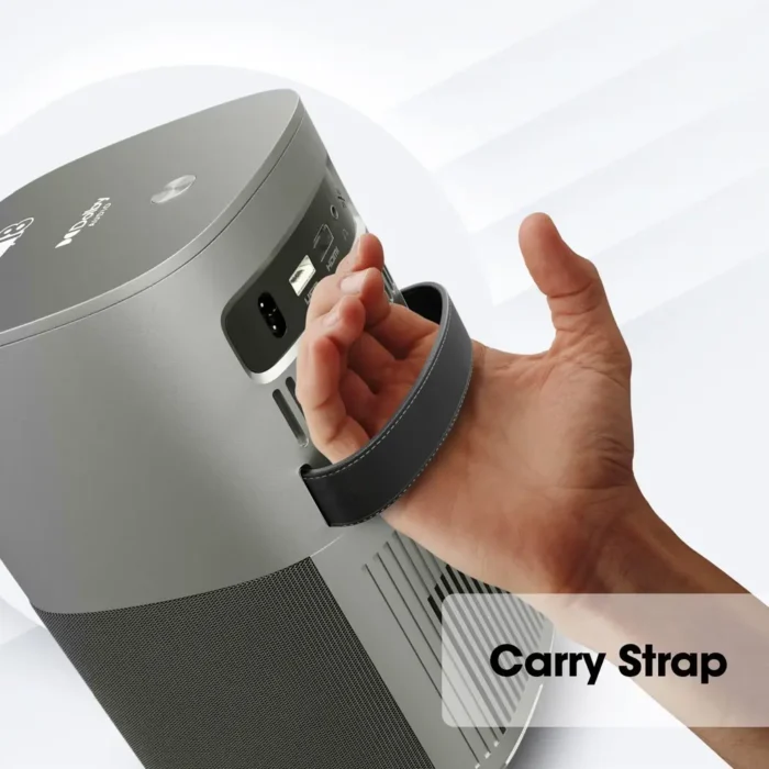 ZEBRONICS PIXAPLAY 18, 3800 Lumens, 4K Support, Dolby Audio, 200 inch Screen Size, Smart Vertical Projector