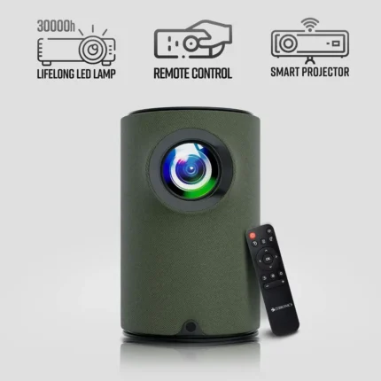 ZEBRONICS PIXAPLAY 22, 3400 Lumens, 4K Support, 160 Inch Screen Size Smart Projector