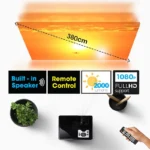 ZEBRONICS ZEB-LP2000M Full HD Home Theatre Projector with Built in Speaker