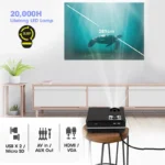 ZEBRONICS ZEB-LP2000M Full HD Home Theatre Projector with Built in Speaker