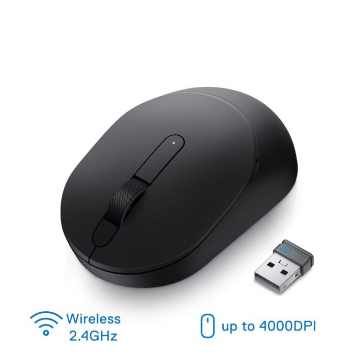 DELL MS3320W 1600 DPI Bluetooth and Dongle Wireless Mouse