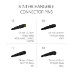 Elevn EL65UA 65W Universal Laptop Charger Adapter With Auto Voltage Switching, 8 Different Connectors 5 Elevn EL65UA 65W Universal Laptop Charger Adapter