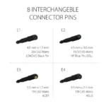 Elevn EL65UA 65W Universal Laptop Charger Adapter With Auto Voltage Switching, 8 Different Connectors 4 Elevn EL65UA 65W Universal Laptop Charger Adapter