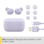 Jabra Elite 3 With 4 Mic For Clear Calls, 28 Hrs Playback, Rich Bass BTH Earbuds