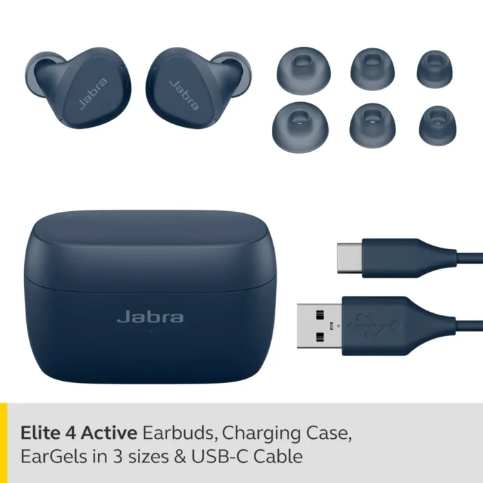 Jabra Elite 4 Active Noise Cancellation With 28 Hrs Battery Life Bluetooth Earbuds With Mic