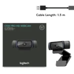 Logitech C920 HD Pro 1080 HD Webcam with Built-In Microphone USB Connectivity