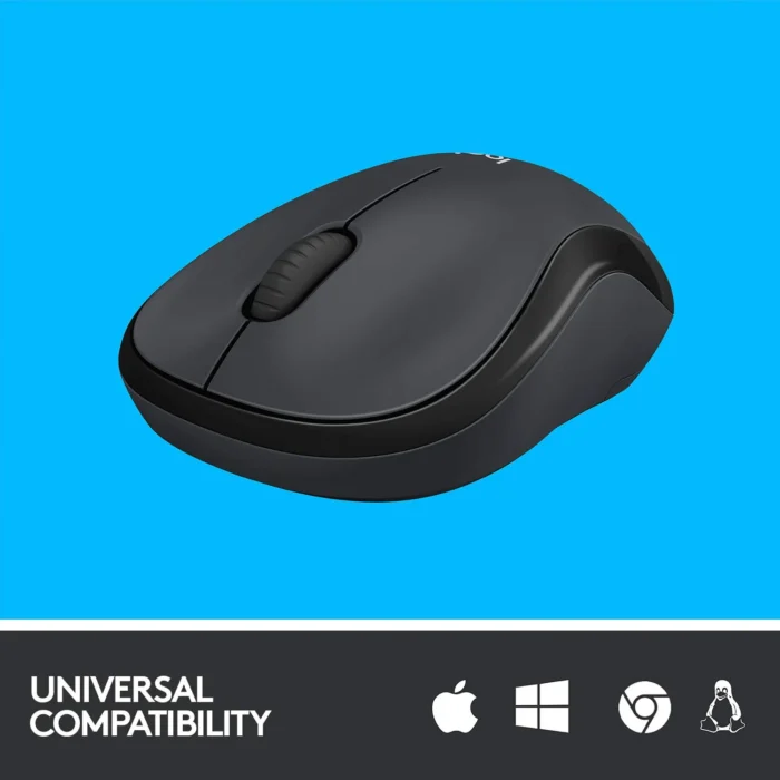 Logitech M221 Wireless Mouse with USB Mini Receiver, 1000 DPI Optical Tracking, 18-Month Battery Life