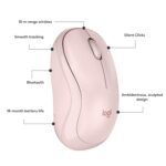 Logitech M240 Silent, Portable Bluetooth Mouse (Rose) 4 Logitech M240 Silent, Portable Bluetooth Mouse