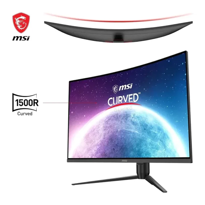 MSI G32CQ5P 32 Inch, 2K WQHD 2560x1440 Pixels, VA Panel, 170Hz, 1MS, Curved Gaming Monitor MSI G32CQ5P 32 Inch, 2K WQHD 2560x1440 Pixels, VA Panel, 170Hz, 1MS, Curved Gaming Monitor