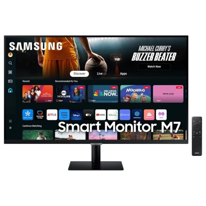 Samsung M7 LS32DM700UWXXL 32 Inch, 4K Ultra HD, 3840x2160 Pixels, VA Panel, 60Hz Smart Monitor