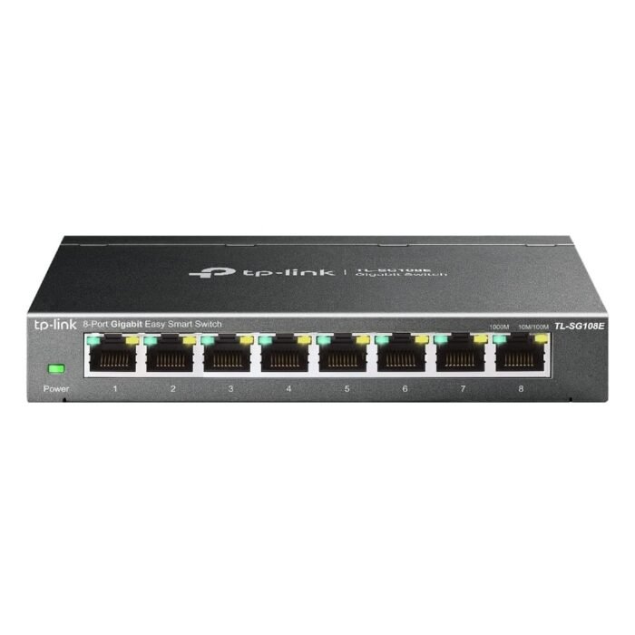 TP-Link TL-SG108E Easy Smart 8 Ports 100 Mbps Network Switch TP-Link TL-SG108E Easy Smart 8 Ports 100 Mbps Network Switch