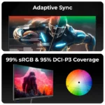 ZEBRONICS ZEB-N25A 25 Inch, Full HD, VA Panel, 180Hz, 1MS, HDR10, 99% sRGB, 95% DCI-P3 Gaming Monitor