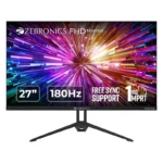 Zebronics ZEB-S27A 27 Inch Full HD, IPS Panel, HDR10, DP, 2x HDMI, 1MS, 180Hz Gaming Monitor