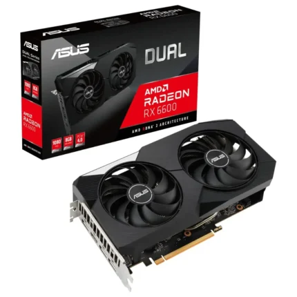 Home 37 ASUS Dual RX 6600 V3 8GB GDDR6 RAM PCIe 4.0 Dual Fans Desktop Graphic Card