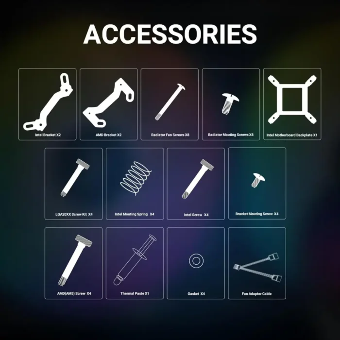 Ant Esports ICE 360 360mm Addressable RGB 2600RPM AIO I Liquid CPU Cooler 10