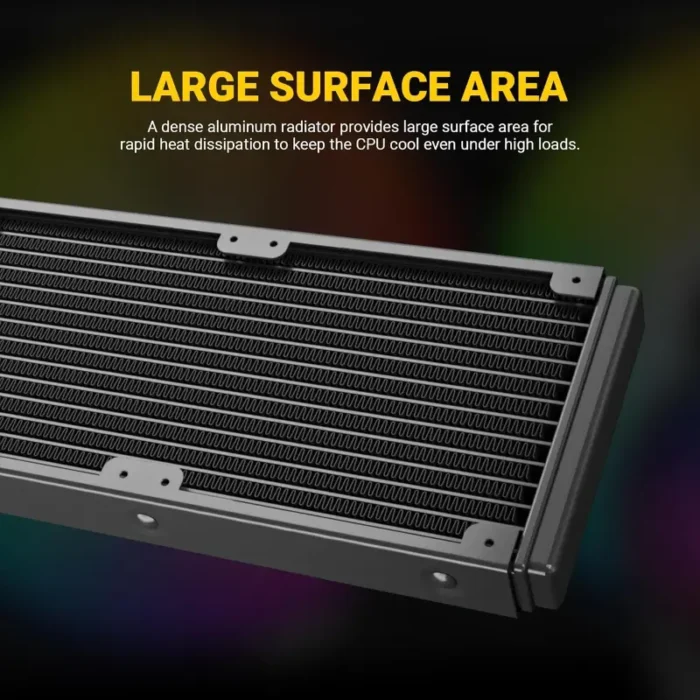 Ant Esports ICE 360 360mm Addressable RGB 2600RPM AIO I Liquid CPU Cooler 2