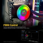 Ant Esports ICE 360 360mm Addressable RGB 2600RPM AIO I Liquid CPU Cooler 3