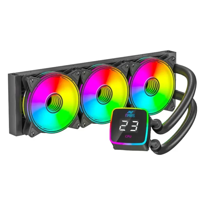 Ant Esports ICE-Flow 360 ARGB 360mm CPU Liquid AIO Cooler Ant Esports ICE-Flow 360 ARGB 360mm CPU Liquid AIO Cooler