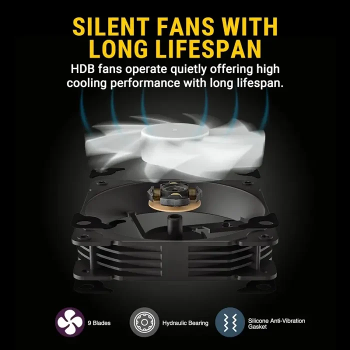 Ant Esports ICE-Flow 360 ARGB 360mm CPU Liquid AIO Cooler Ant Esports ICE-Flow 360 ARGB 360mm CPU Liquid AIO Cooler