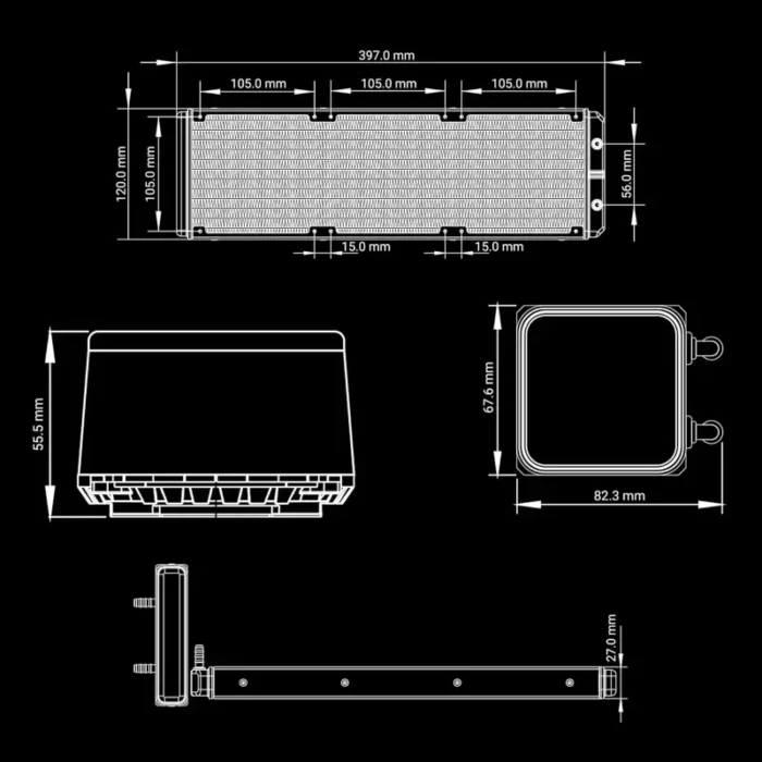 Ant Esports ICE-Flow 360 ARGB 360mm CPU Liquid AIO Cooler Ant Esports ICE-Flow 360 ARGB 360mm CPU Liquid AIO Cooler