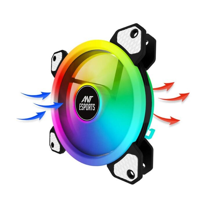 Ant Esports Superflow 120mm 3 IN 1 ARGB Three Dual-Sided ARGB ring light PWM Case Fan Kit