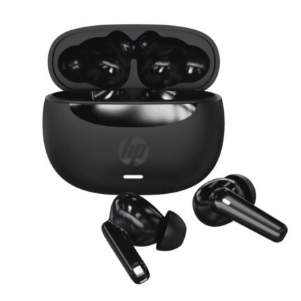 HP H150 Digital ANC, 28 Hours Playtime, Fingerprint Touch, IPX3 Water-Resistant Bluetooth Earbuds