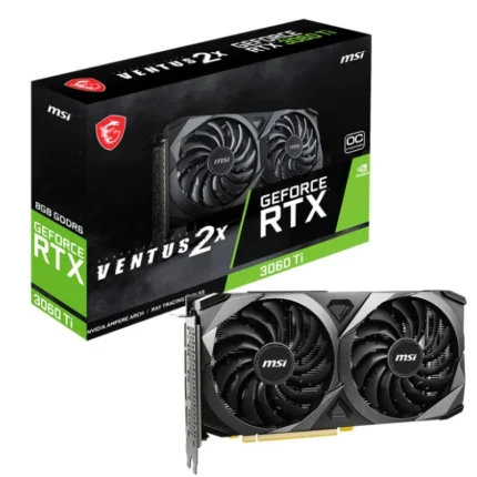 MSI GeForce RTX 3060 Ti Ventus 2X 8G OCV1 LHR 8GB GDDR6 Gaming Graphic Card