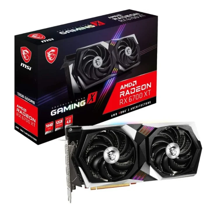 MSI Radeon RX 6700 XT Gaming X 12GB GDDR6 Gaming Graphics Card MSI Radeon RX 6700 XT Gaming X 12GB GDDR6 Gaming Graphics Card