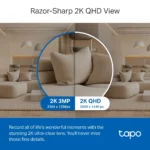 TP-Link Tapo C220 2K 4MP QHD 1440p PanTilt AI Home Wi-Fi Security Camera