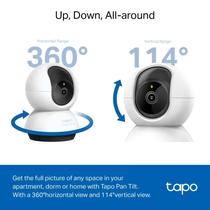 TP-Link Tapo C220 2K 4MP QHD 1440p PanTilt AI Home Wi-Fi Security Camera