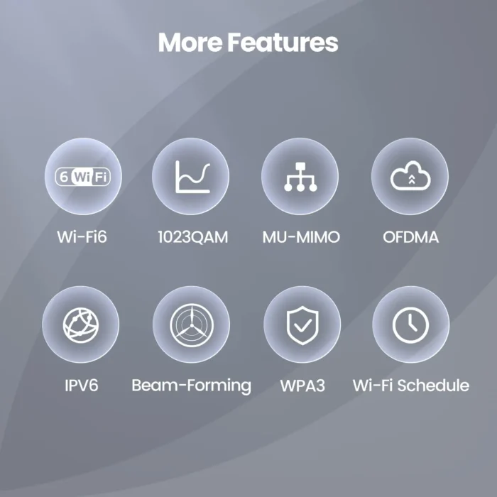 Tenda RX3 WiFi 6 Smart AX1800 Dual Band Gigabit Router Tenda RX3 WiFi 6 Smart AX1800 Dual Band Gigabit Router