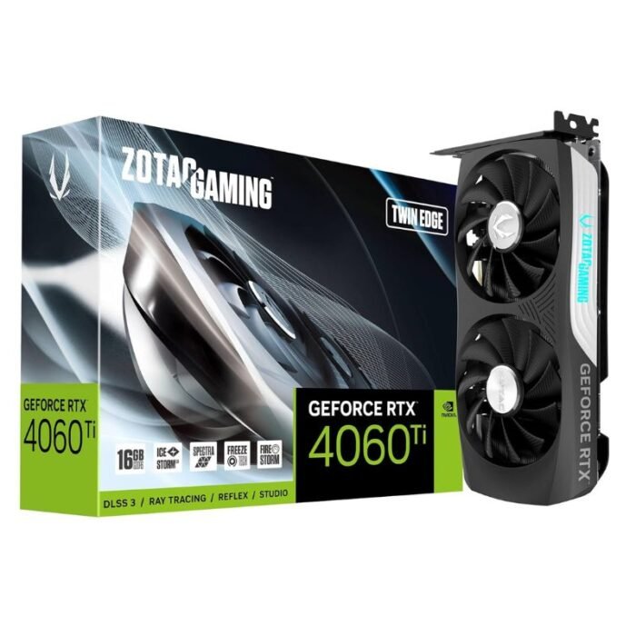 ZOTAC Gaming GeForce RTX 4060 Ti Twin Edge 16GB GDDR6 Graphics Card ZOTAC Gaming GeForce RTX 4060 Ti Twin Edge 16GB GDDR6 Graphics Card